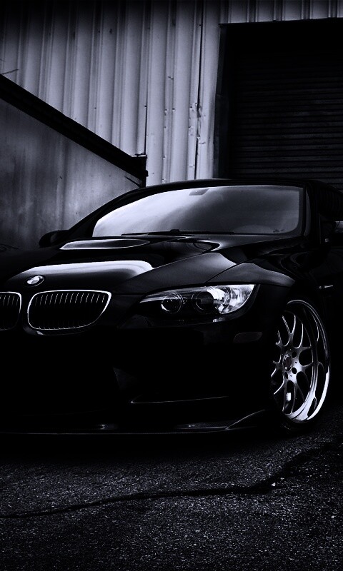 Чёрный БМВ обои