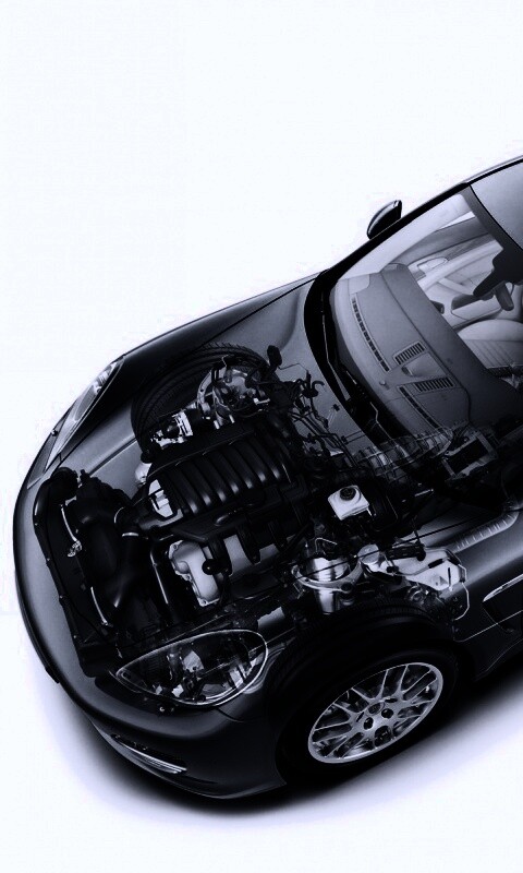 3D схема ходовой Порше обои