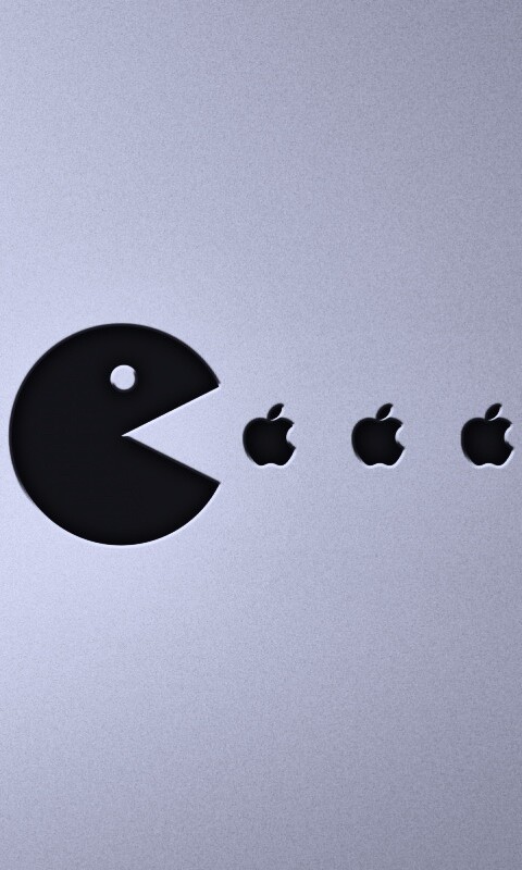 Пэкмен против Apple обои