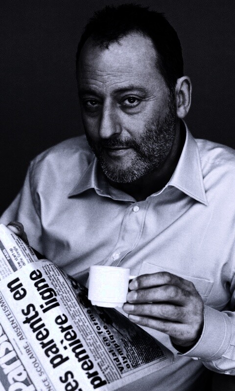 Жан рено пьет кофе обои