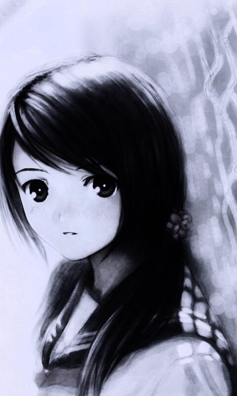 Девочка у сетчатого забора обои