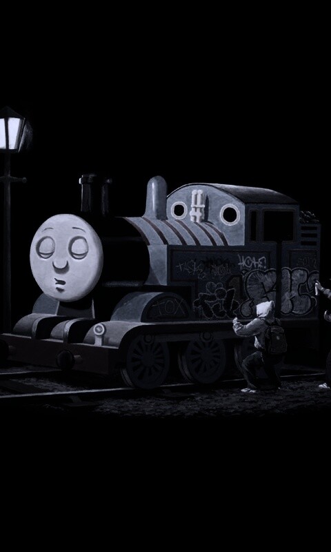 Паровозик для граффити обои