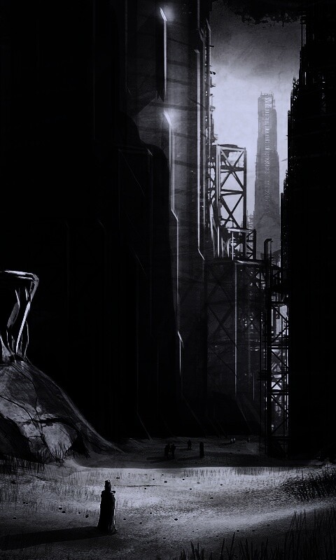 Технократический город обои