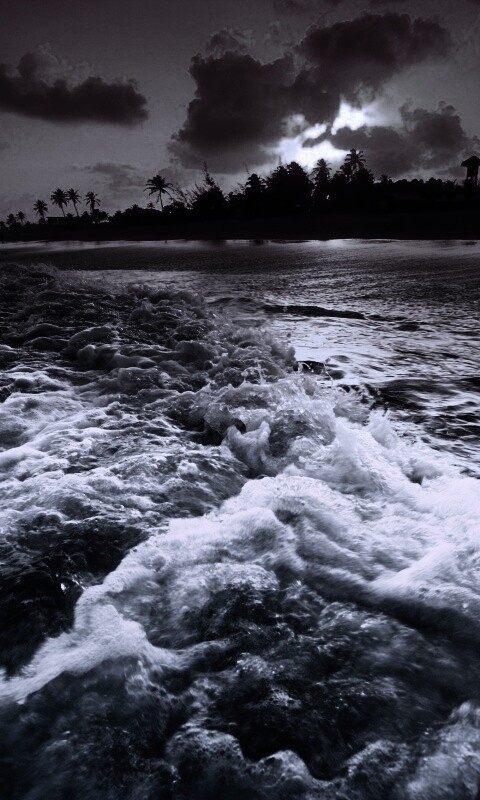 Огненный пляж обои