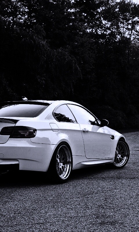 Белый BMW M3 обои