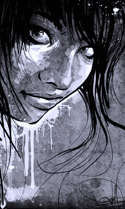 Оригинальный портрет азиатской девушки обои