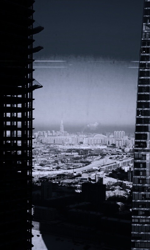 Строительство небоскреба в Москве обои