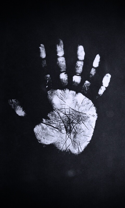 Необычный отпечаток руки обои