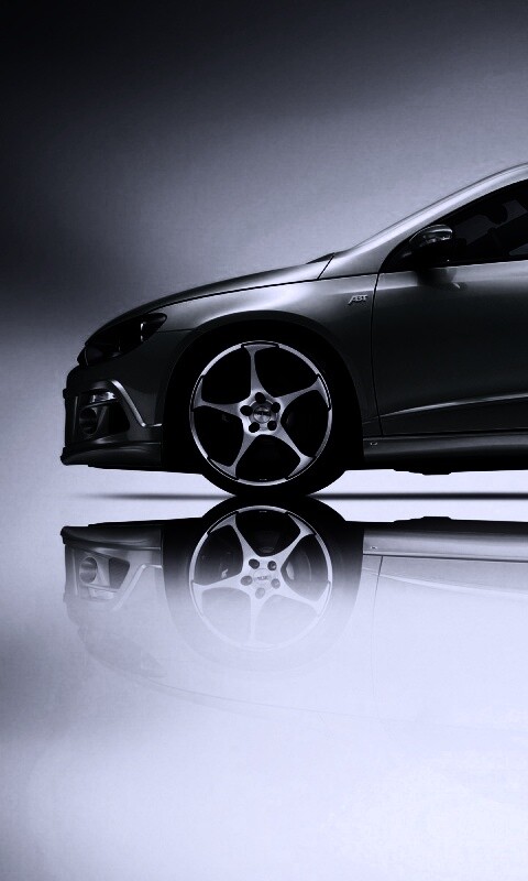 Зелёный трёхдверный хэтчбек обои