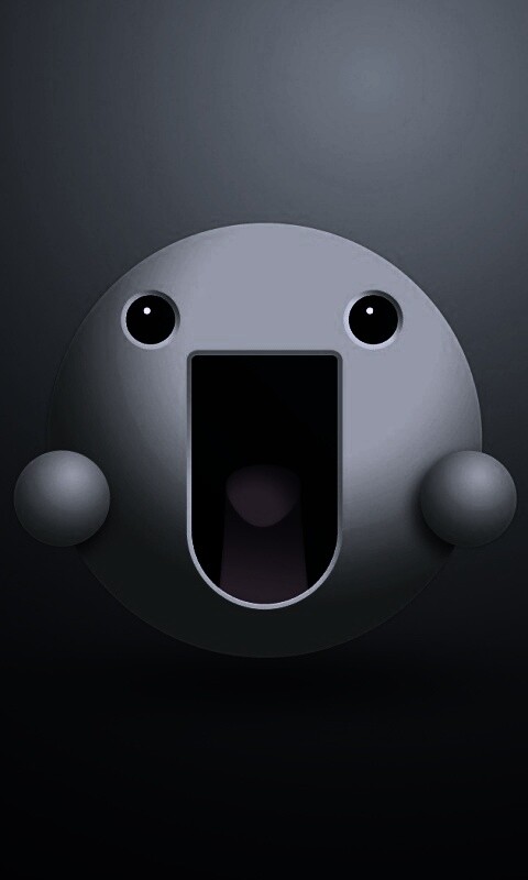 Веселый зеленый смайлик обои