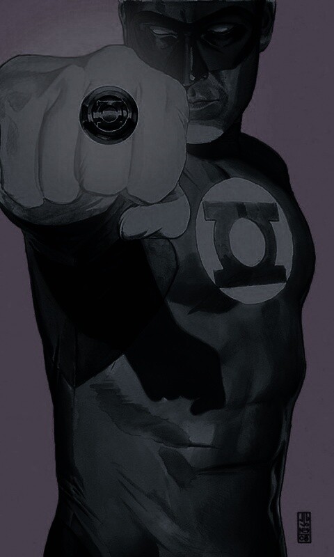 Зелёный фонарь рисунок обои