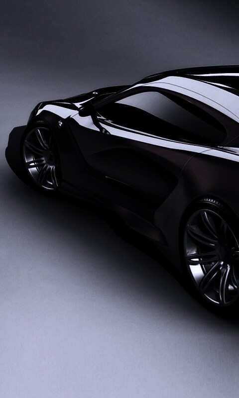 Красный концепт BMW обои