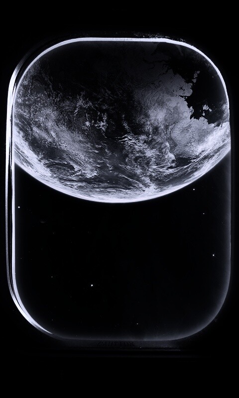 Вид на Землю из иллюминатора космической станции обои