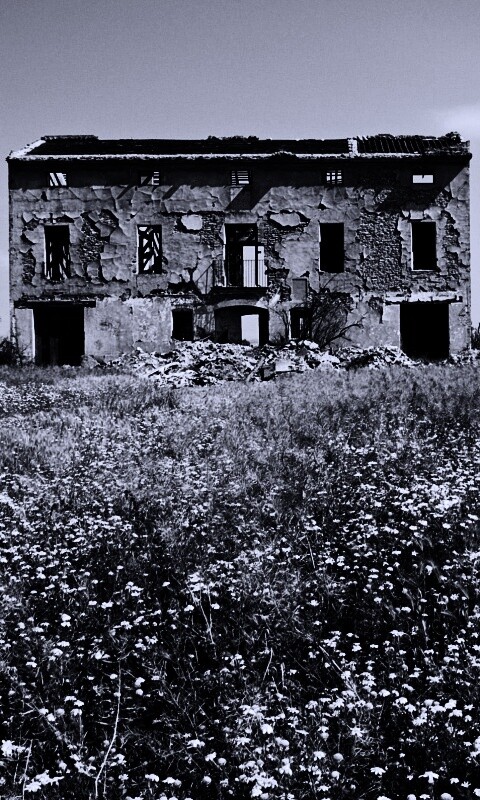 Руины жилого дома обои