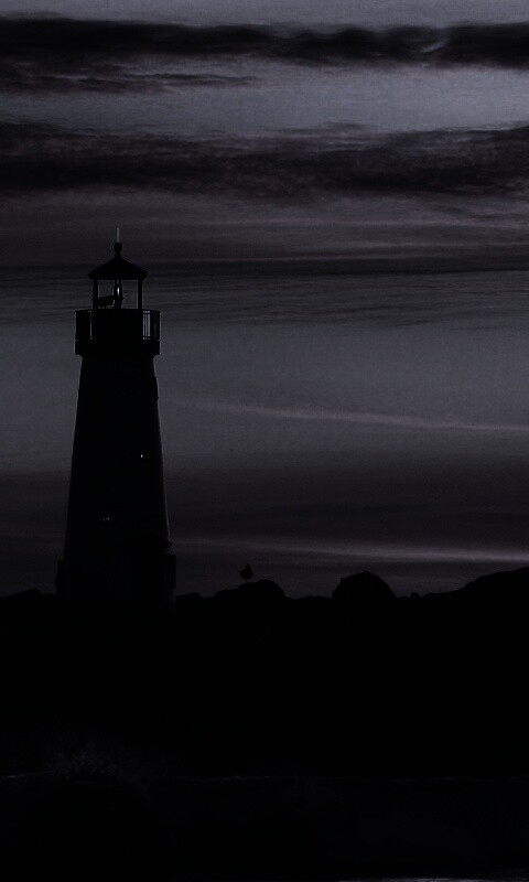 Вечерний маяк обои