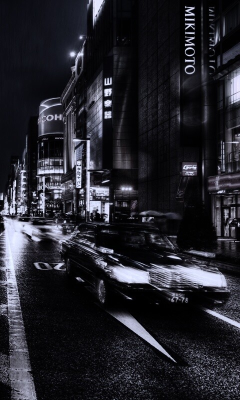 Ночное движение обои