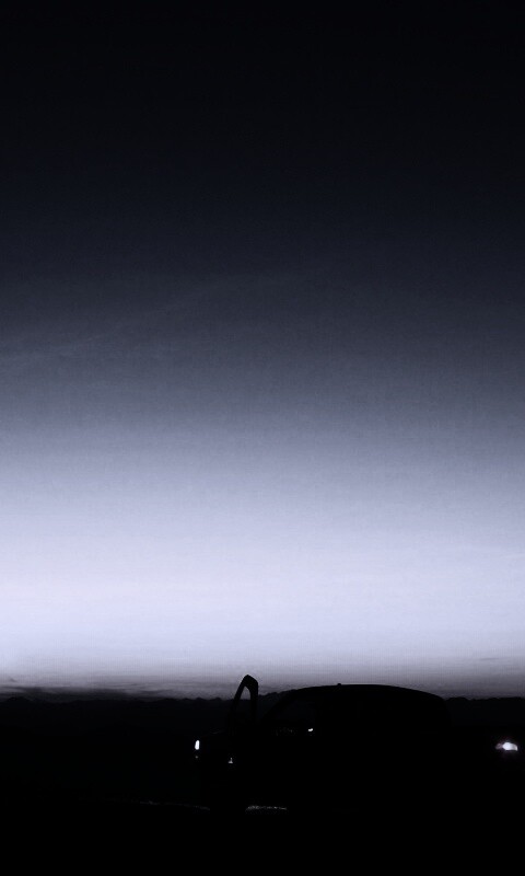 Авто на фоне заката обои