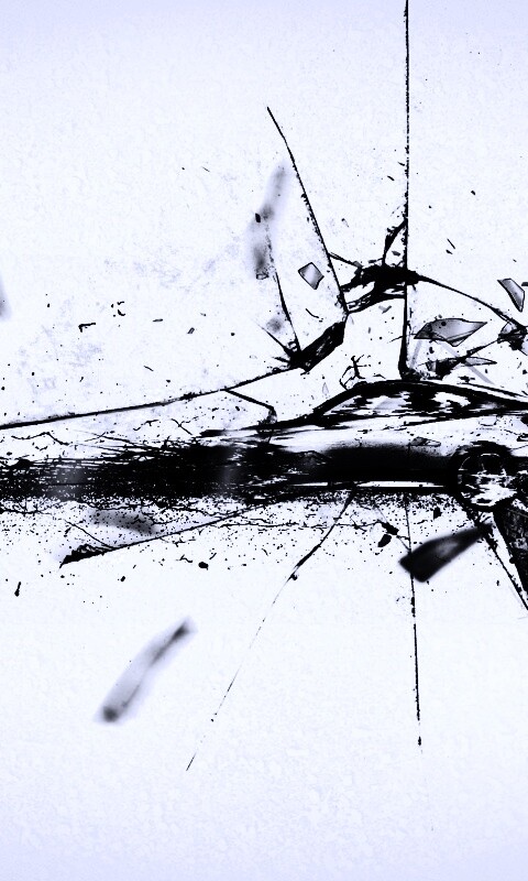Летящие осколки обои