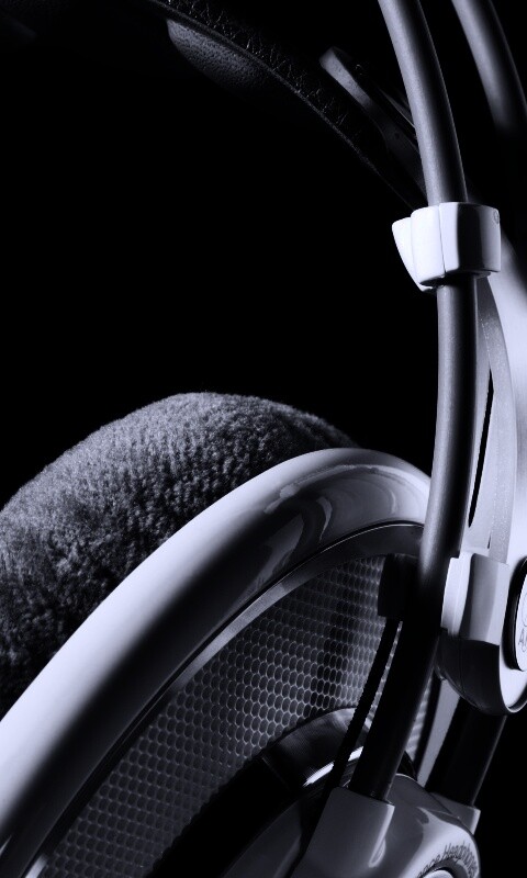 Серые наушники обои