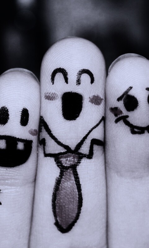 Пальцы-друзья обои