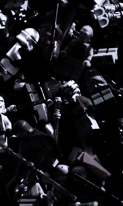 Человечки лего по мотивам звездных войн обои