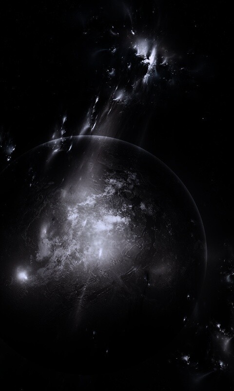 Планета в огнях обои