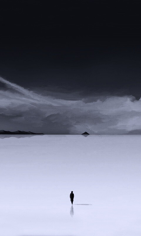 Человек и пустошь обои