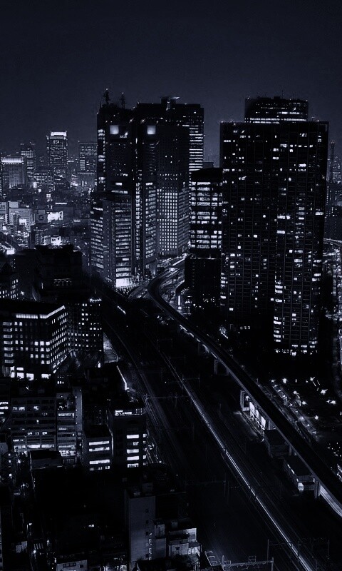 Ночной город обои