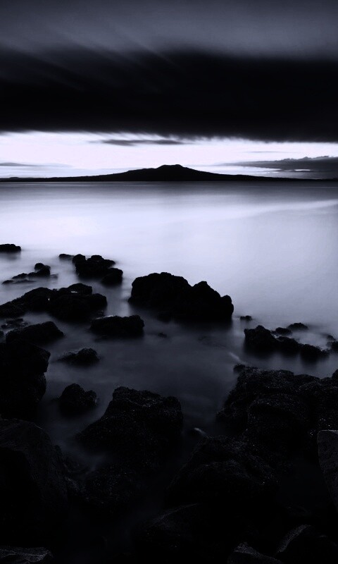 Озеро в тумане обои