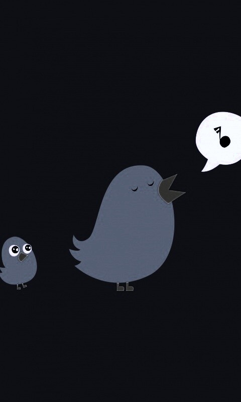 Поющая птица обои