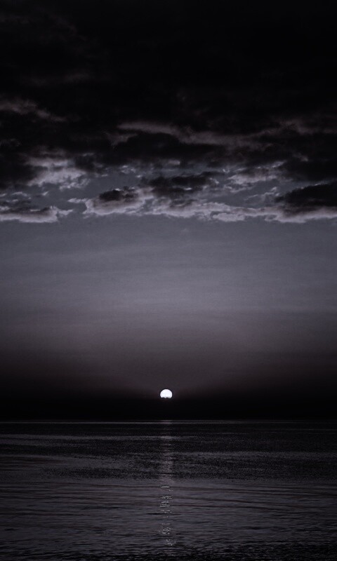 Багровый закат обои