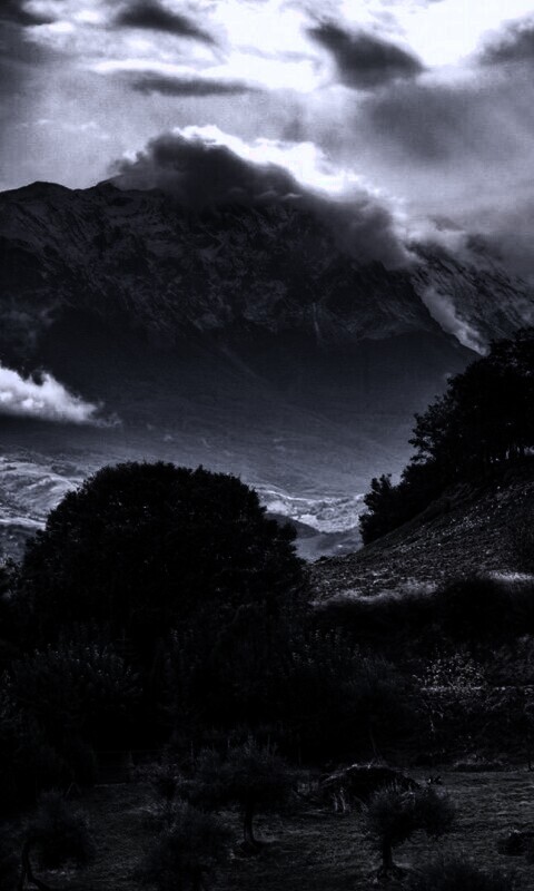 Горный пейзаж обои