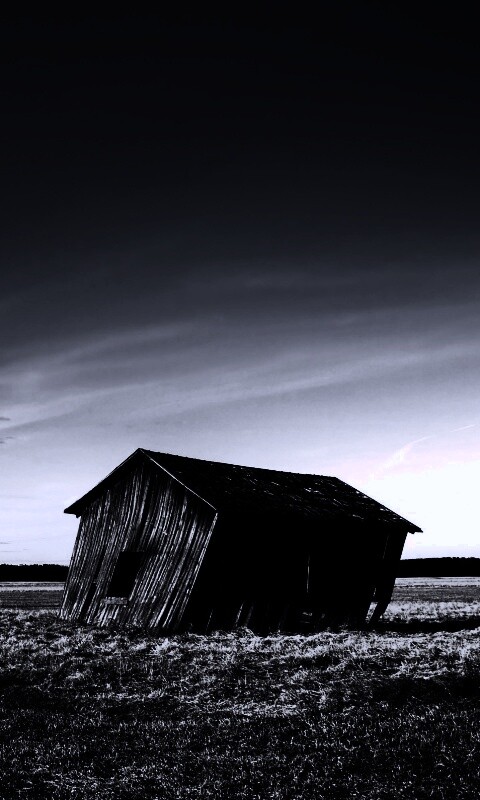 Покосившийся сарай обои