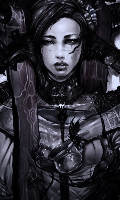 Странная девушка обои