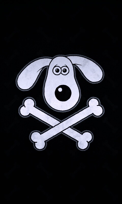 Громит и пересеченные кости обои