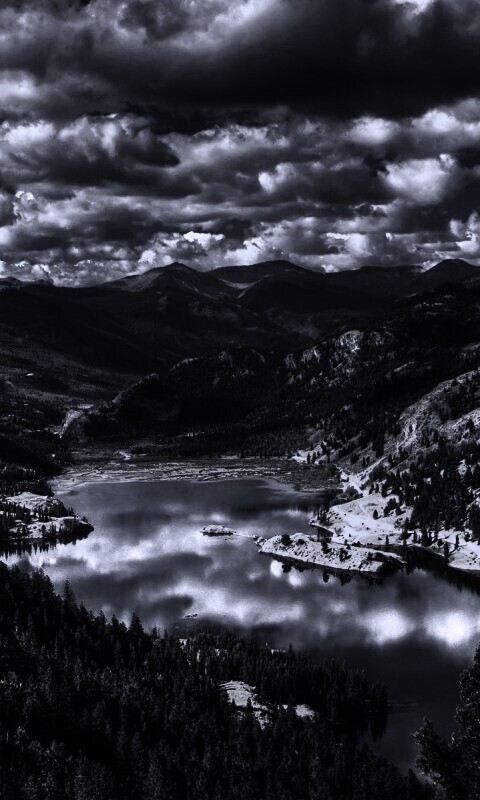 Горное озеро обои