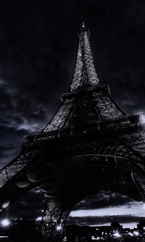 Вид снизу на Эйфелеву башню обои