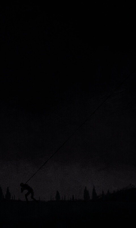 Человек тянущий звезду обои