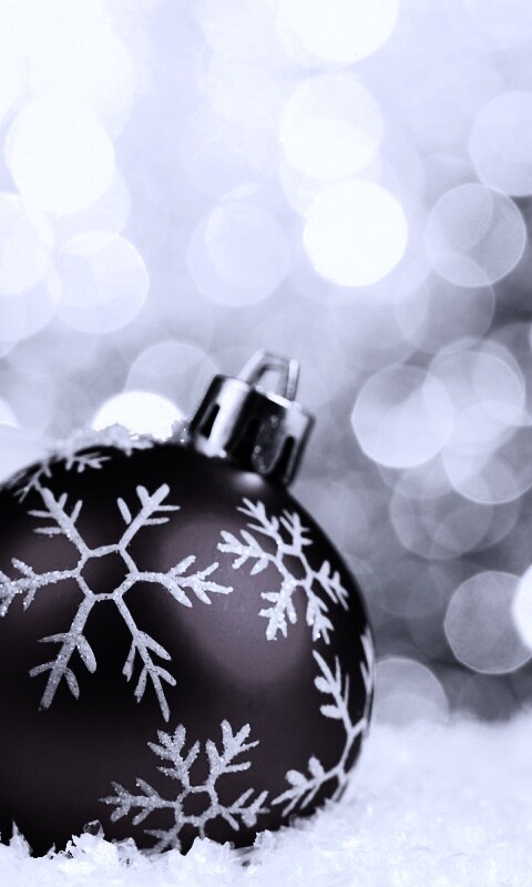 Новогодние игрушки обои