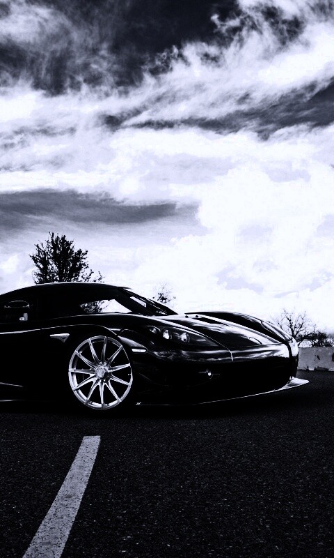 Черный кёнигсег обои