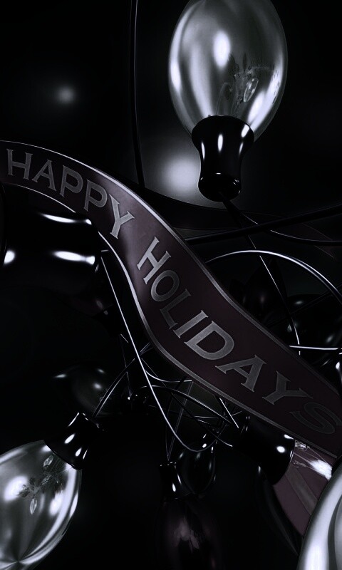 Гирлянда в 3D обои