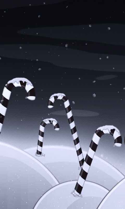 Леденцы в сугробах обои