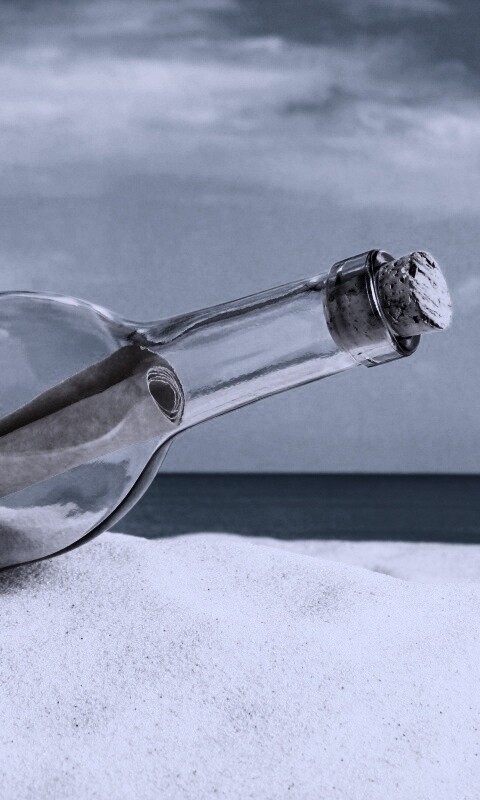 Послание в бутылке обои