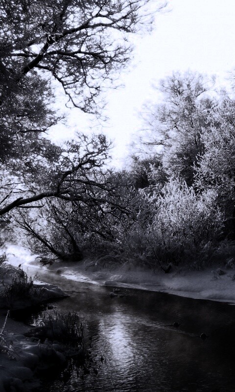 Зимняя река обои