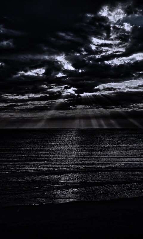 Красивый закатный берег обои