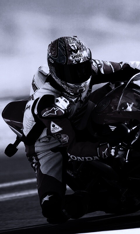 Мотоциклист на Хонде обои