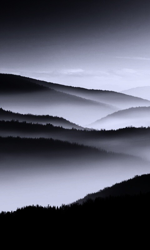 Туманные горы обои