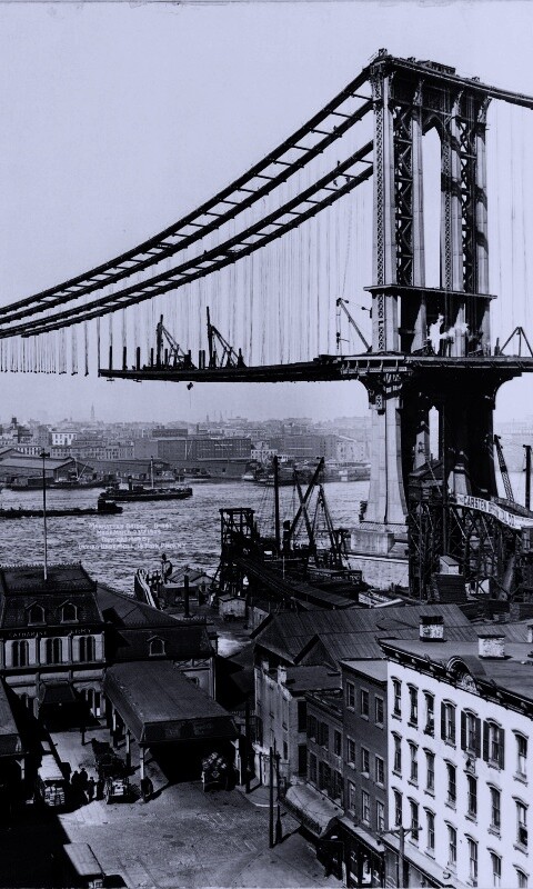 Постройка моста обои