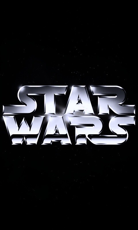 Серебряный логотип звездных войн обои
