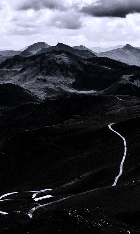 Извилистая горная дорога обои